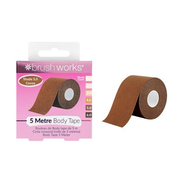 Brushworks body tape cocoa shade 5-metre roll - British product