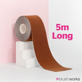 Brushworks body tape cocoa shade 5-metre roll - British product