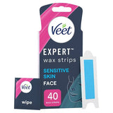 Superdrug Veet Expert Cold Face Wax Strips Sensitive 40s- Buy online at McGrocer