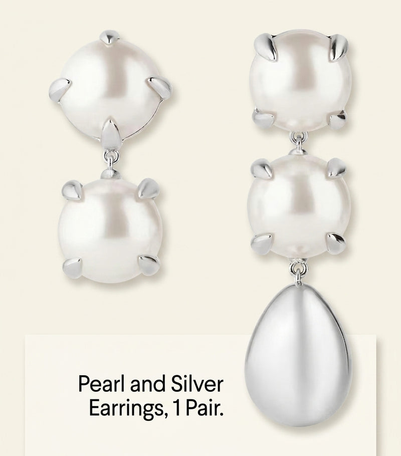 Givenchy faux pearl earrings (British brand)