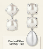 Givenchy faux pearl earrings (British brand)