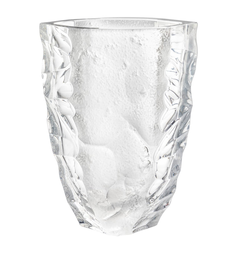 Lalique Silex vase 14cm, UK version
