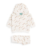 Kenzo kids cotton zip-up hoodie and sweatpants set for ages 6 months to 4 years, UK version