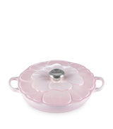 Harrods Le Creuset Cast Iron Petal Shallow Casserole Dish, 26cm- Buy online at McGrocer