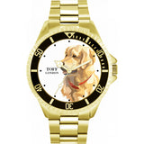 Superdrug Toff London Mens White Beige Golden Retriever Dog Head Watch- Buy online at McGrocer
