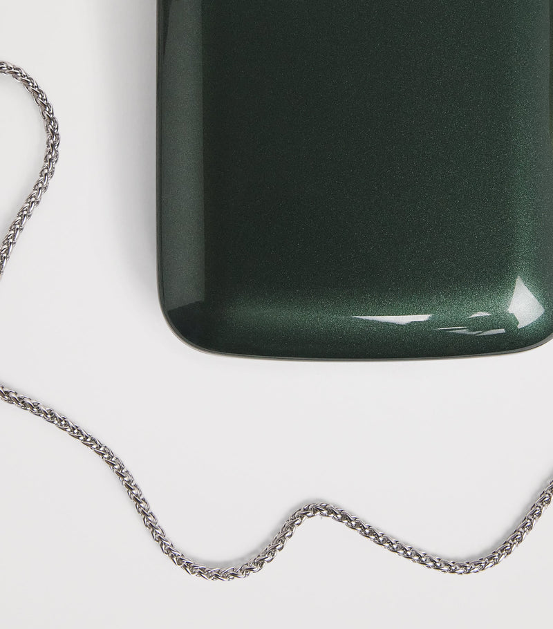 Jeffrey Levinson Finley mirrored clutch bag (British brand)
