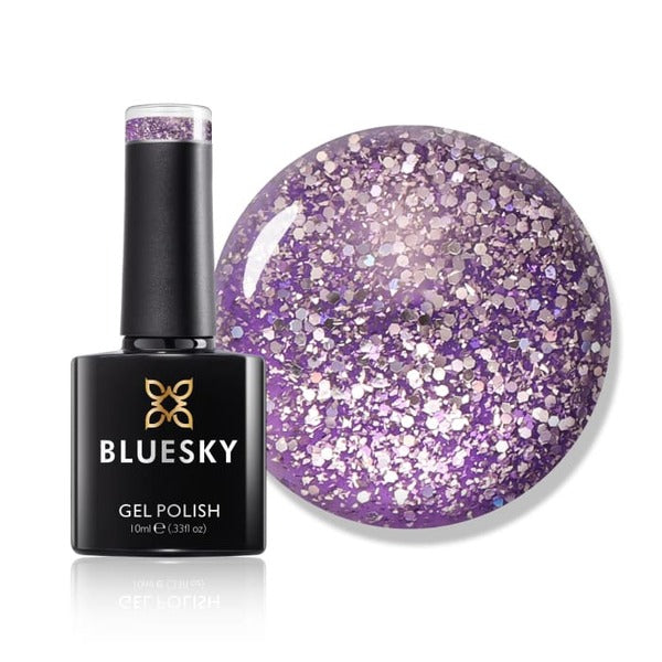 Bluesky Glitter Gel Polish Lilac Ice - British product