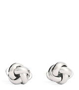 Harrods Babette Wasserman Rhodium-Plated Metal Knot Cufflinks- Buy online at McGrocer