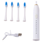 Superdrug Livingandhome Electric Toothbrush with 4 Brush Heads White- Buy online at McGrocer