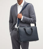 Aspinal of London leather Mount Street briefcase bag (British brand)