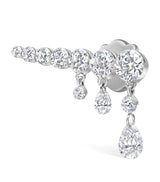Harrods Maria Tash Invisible Set Diamond Crescendo Bar Threaded Stud Earring Right 18mm- Buy online at McGrocer
