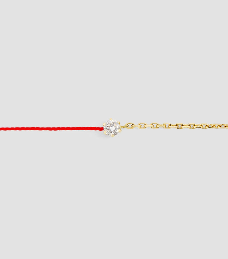 Redline Absolu yellow gold diamond thread bracelet, UK version