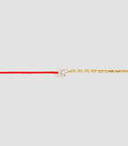 Redline Absolu yellow gold diamond thread bracelet, UK version