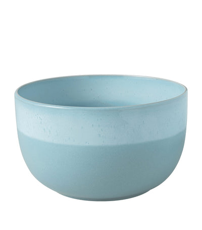 Harrods Villeroy & Boch Porcelain Perlemor Aqua Serving Bowl 22.5cm- Buy online at McGrocer