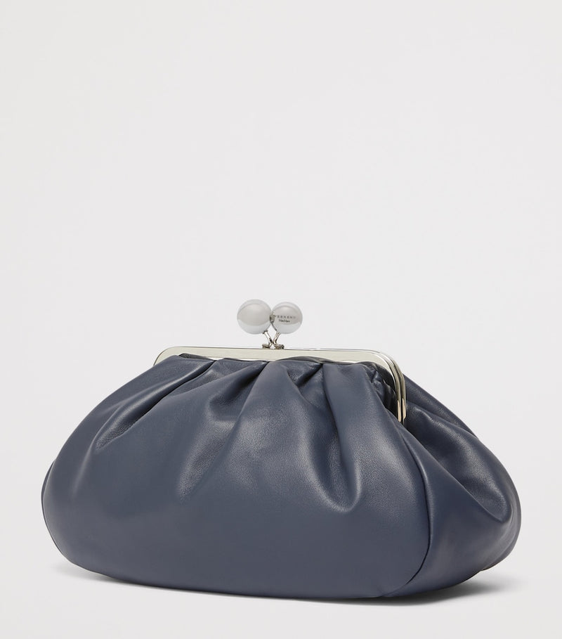Weekend Max Mara Pasticcino medium leather clutch bag - British product
