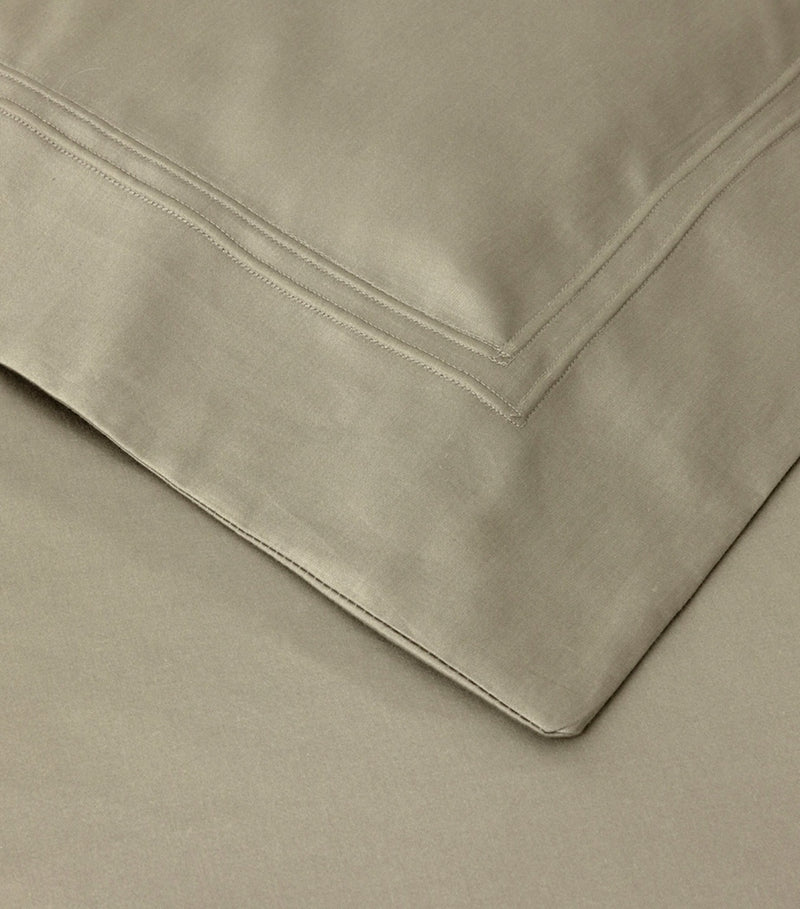 Yves Delorme Triomphe Kaki single duvet cover 140x200cm, imported from the UK