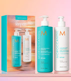 Moroccanoil repair shampoo and conditioner duo 500ml bottles, imported from the UK