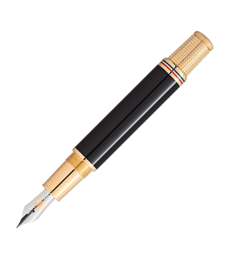 Montblanc Great Gatsby fountain pen, rhodium nib, (British brand)