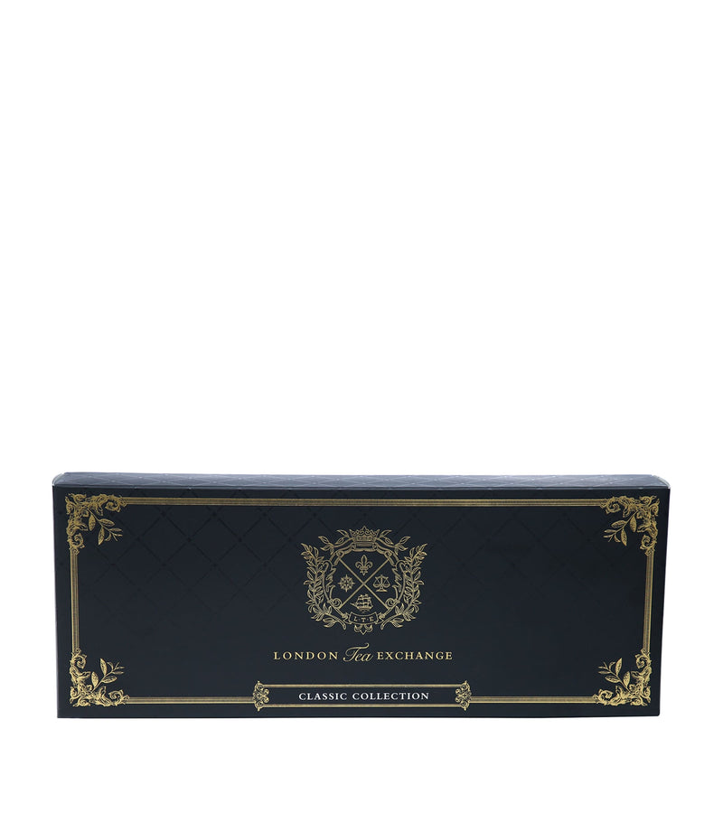 London Tea Exchange Classic Collection tea bags including English Breakfast, Earl Grey, and Darjeeling - 15 tea bags, UK version