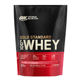 Holland & Barrett Optimum Nutrition Gold Standard 100% Whey Protein Strawberry Protein Powder 450g- Buy online at McGrocer