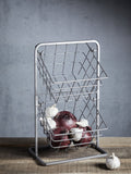 Industrial grey two-tier storage basket, UK version
