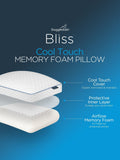 Snuggledown firm side sleeper memory foam pillow with cool touch white cover (British brand)