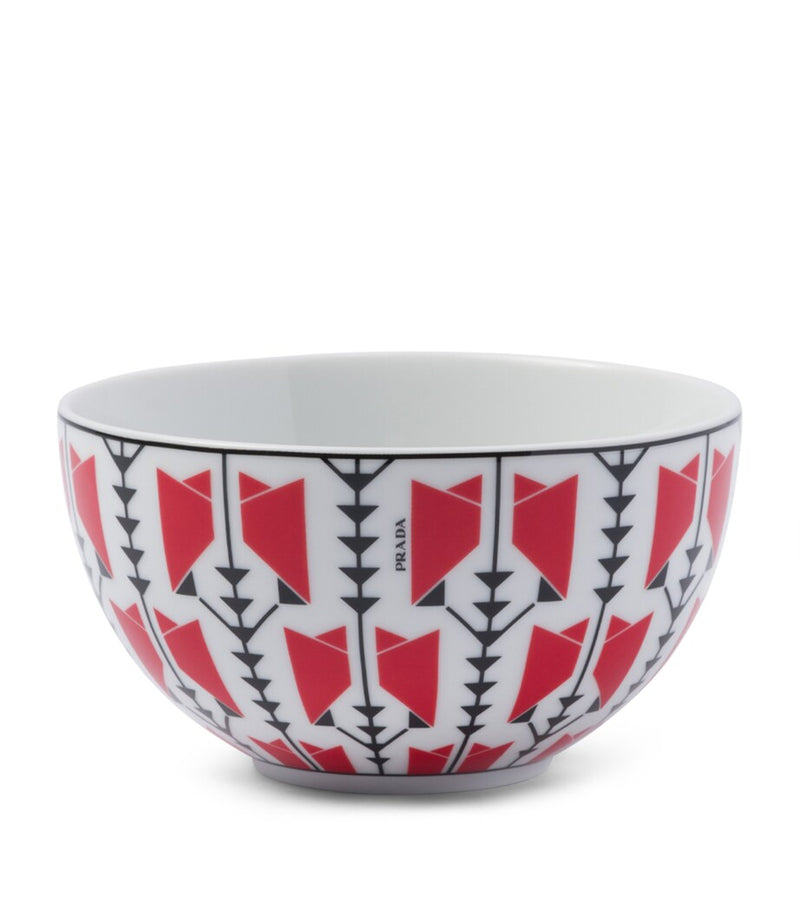 Prada Vienna Arrows cereal bowls 12cm, imported from the UK