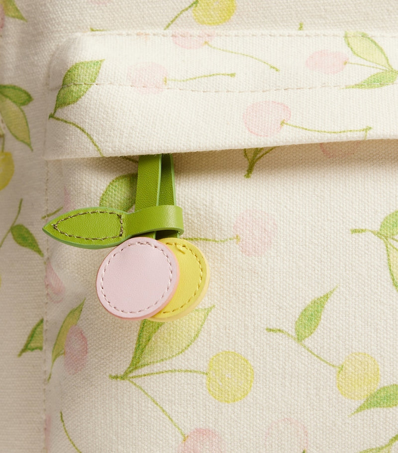 Bonpoint Jova backpack with cherry print cotton - British product