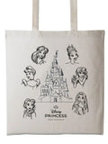 Brands In White Disney Princess Faces tote bag - British product
