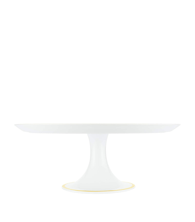 Christofle Malmaison Riviera porcelain cake stand 32cm, UK version