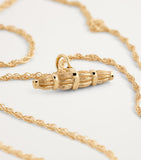 Bleue Burnham recycled gold willow pendant - British product