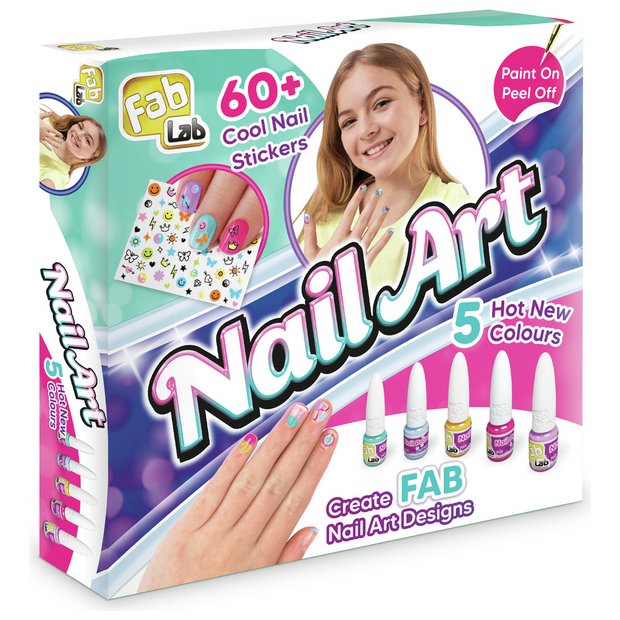 FabLab Nail Art Kit for Kids, imported from the UK