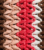Miu Miu raffia tote bag, woven texture (British brand)