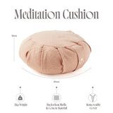 Myga Zafu meditation cushion blush, imported from the UK