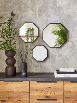 Next Bronx Black Set of 3 Wall Mirrors- Buy online at McGrocer