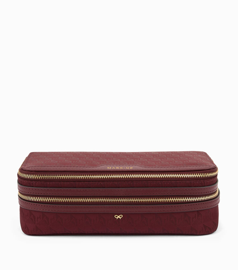 Anya Hindmarch Jacquard Logo Make-Up Pouch - British product