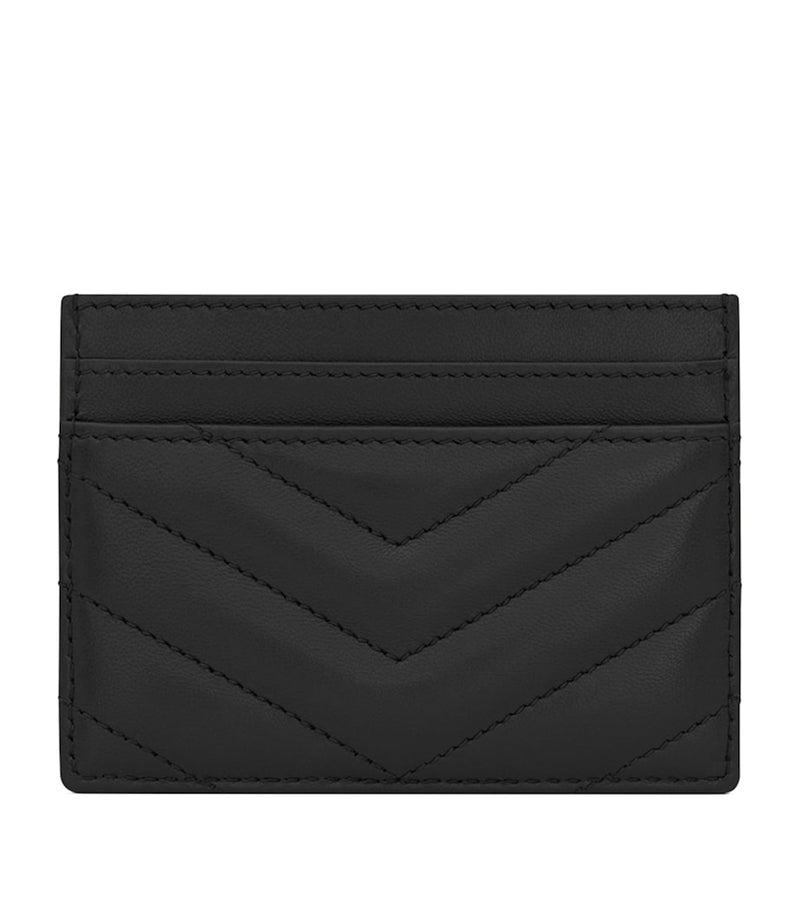 Saint Laurent Matelassé card holder calfskin leather 4 slots, imported from the UK