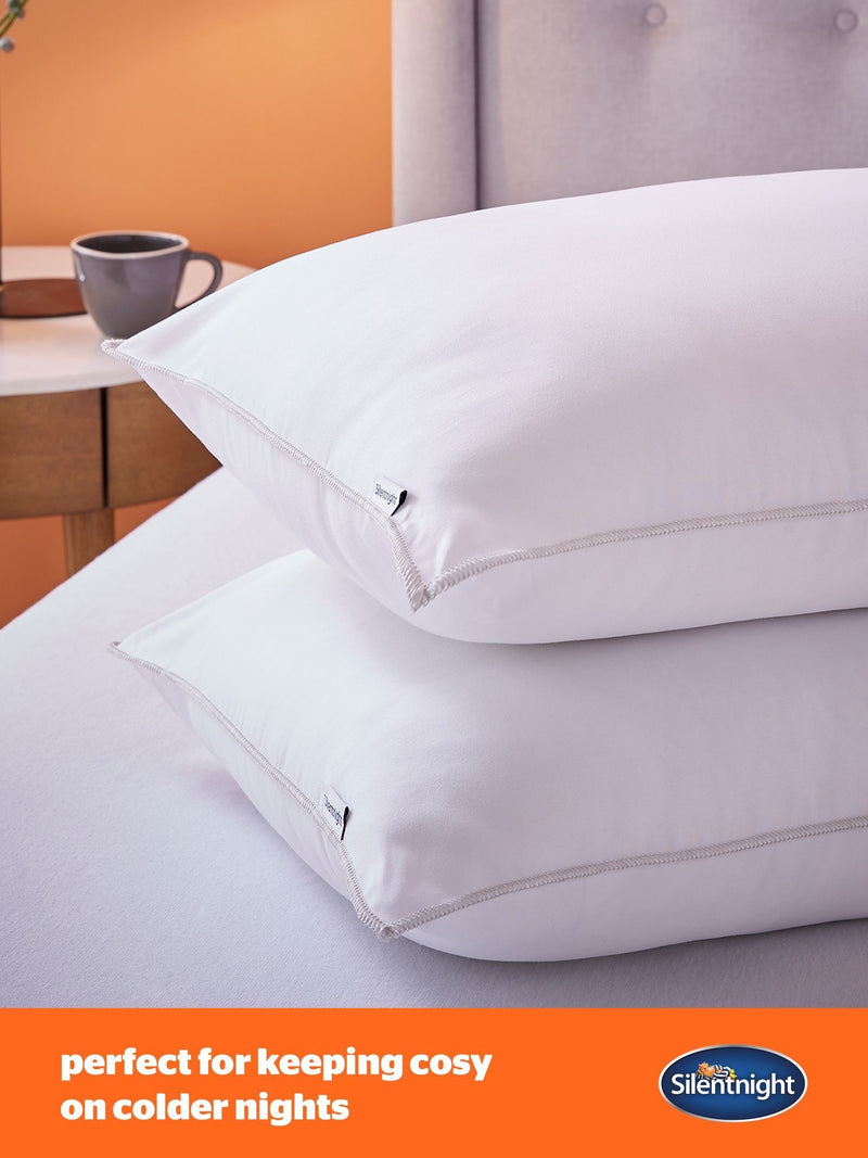 Silentnight Warm And Cosy medium support pillows 2 pack (British brand)