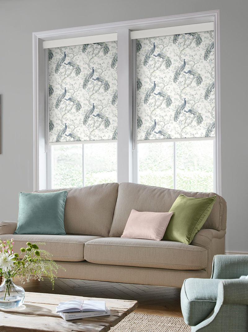 Laura Ashley Blue Belvedere Midnight roller blind - British product