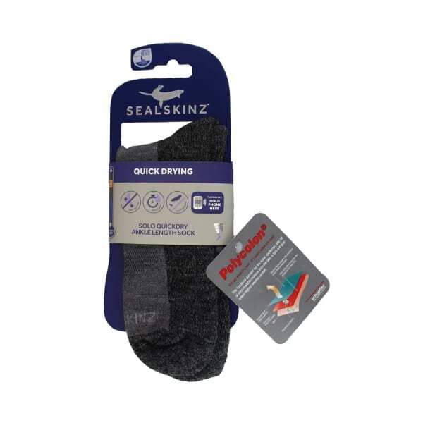Sealskinz Solo QuickDry breathable ankle socks unisex (British brand)