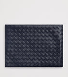 Bottega Veneta Intrecciato leather zip pouch 33cm, UK version