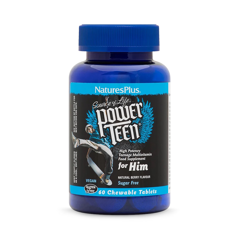 NaturesPlus Power Teen multivitamin chewable 60 tablets (British brand)