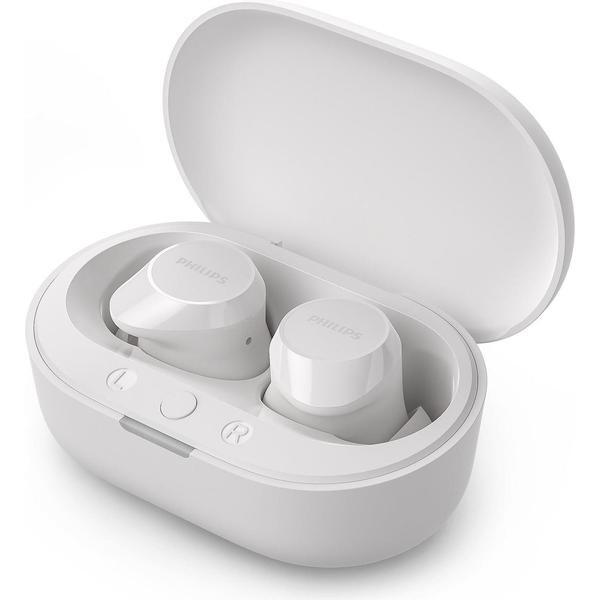 سماعات أذن لاسلكية حقيقية Philips TAT1209 بيضاء - منتج بريطاني