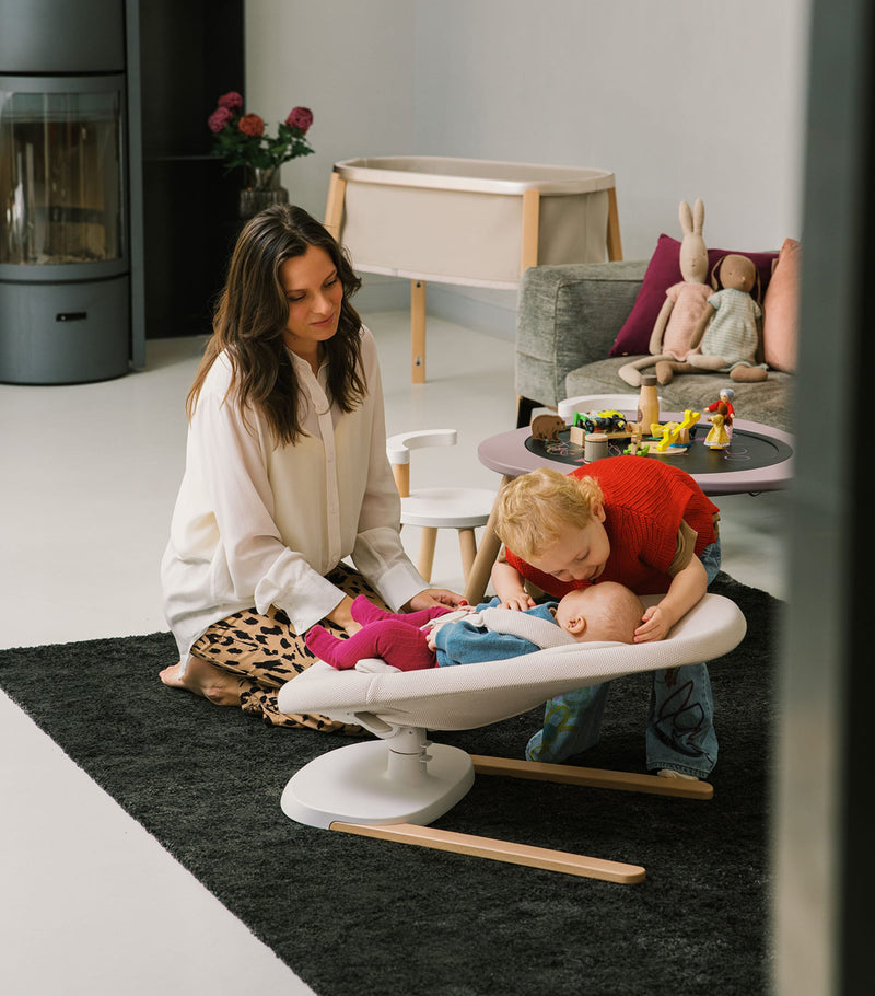Stokke Yoga baby bouncer swing with beechwood base - British product