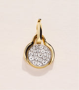 Harrods Jade Trau Mini Yellow Gold and Diamond Diana Pavé Charm- Buy online at McGrocer