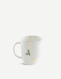 Seletti Kintsugi N1 porcelain mug with gilded detail, imported from the UK