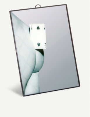 Seletti Two of Spades card mirror 23cm, imported from the UK