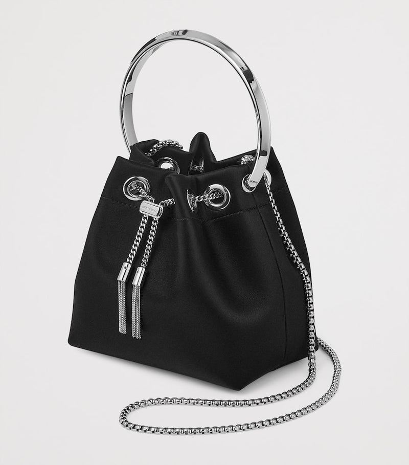 Jimmy Choo Bon Bon satin top-handle bag, UK version