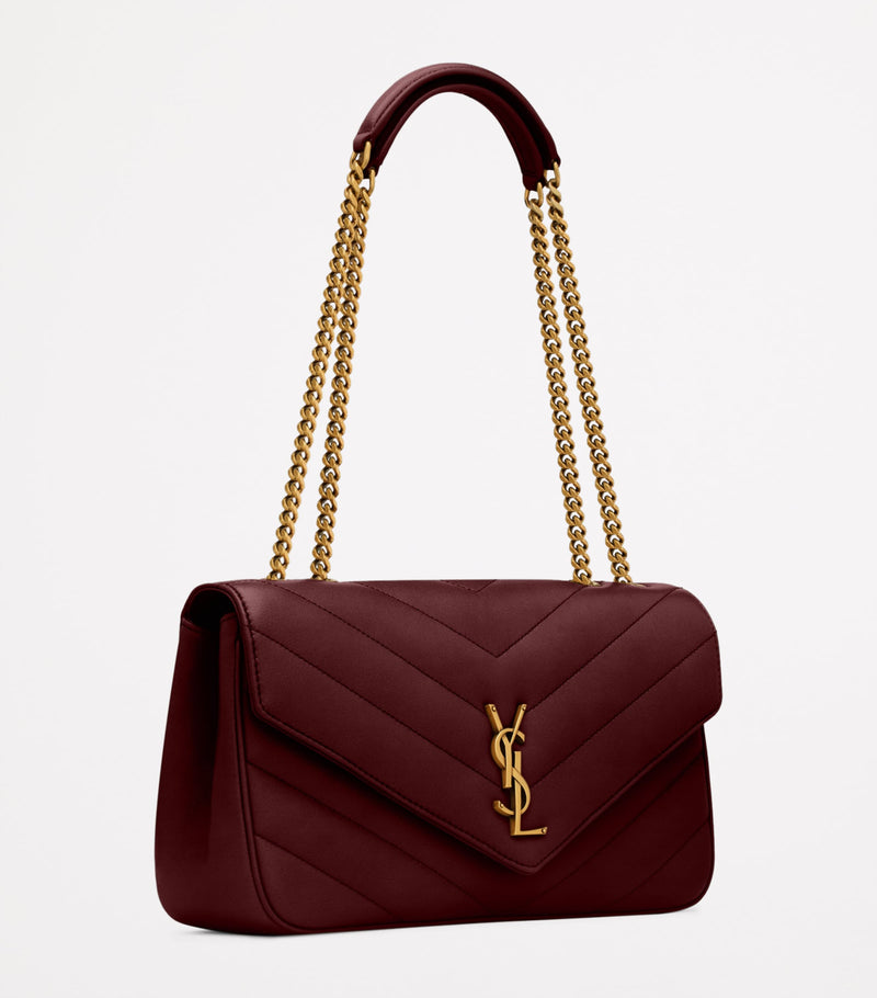 Saint Laurent Loulou shoulder bag matelassé leather, UK version