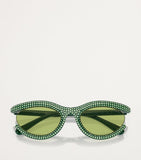Swarovski Oval SK6006 sunglasses pavé crystals - British product